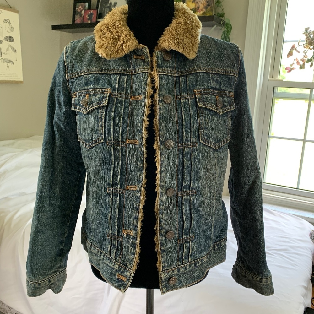 Gap Shearling Denim Jacket